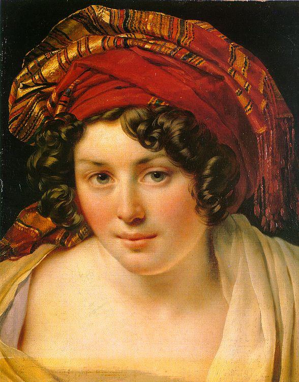 Anne-Louis Girodet-Trioson A Woman in a Turban oil painting image